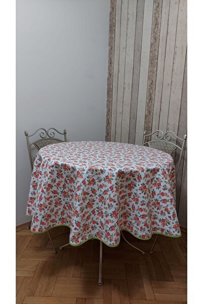 gonk قماش دائري، منقوش على الطراز الريفي، بطة (دافع سائل، مقاوم للبقع)