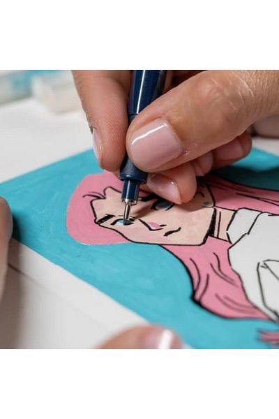 STOREMAX Bystoreby 5300 Fine Tip Acrylic Marker and Edding 1800 Technical Drawing Pen Set of 5 Manga Newde