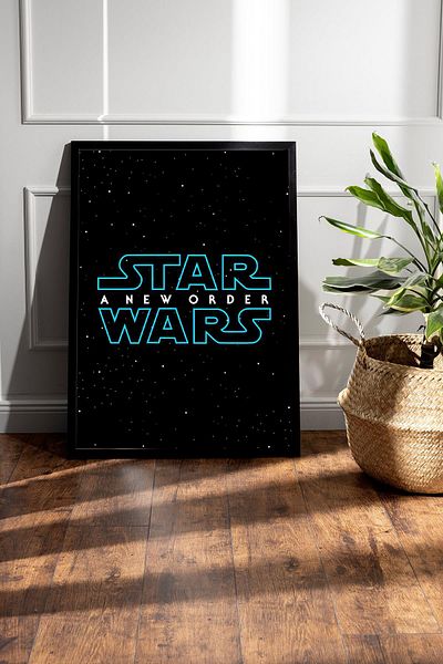 Saturn Pictură înrămată cu logo-ul Star Wars - Pictură poster cu film Space Wars