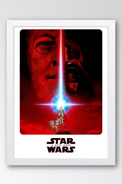 Saturn Επιτραπέζιο με κορνίζα Star Wars - Space Wars A New Hope Fim Αφίσα ζωγραφική