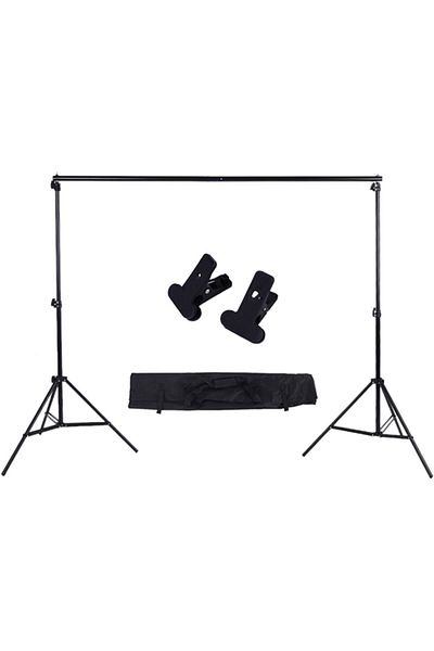 COOYA Backdrop Stands Photography,Photo Studio Kit,Adjustable Background Support Stand with Two Clamp