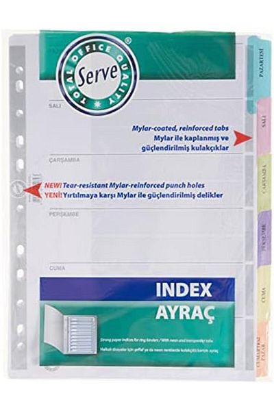 STOREMAX Cardboard Ayrac Gunler A4 646268   - Jvnnshop Item No