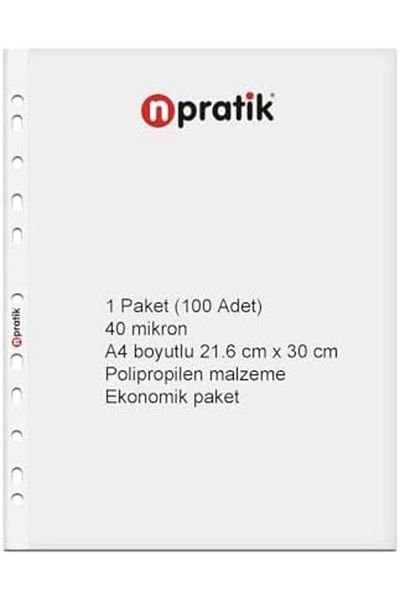 STOREMAX Jvnnastore Transparent Bag File Durable and Convenient 11 Holes (1 Pack (100 Pieces)) Trendyf