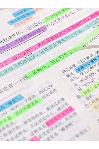 STOREMAX Sellbuystore Post-It Sticky Notes Transparent Color Sticky Postit Note Paper Label Long Strip