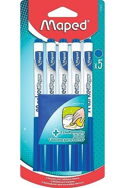 STOREMAX Set of 5 White Boards Blue Pens