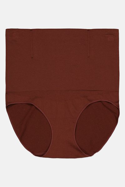 Bebe Women Shapwear Pull On Panties, Brown