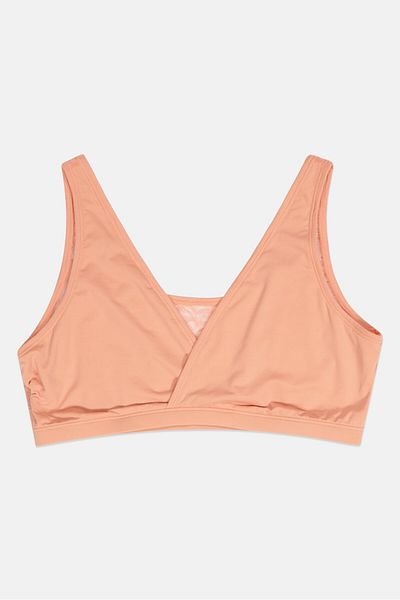 Etam Women Textured Non Padded Bra, Blush Orange