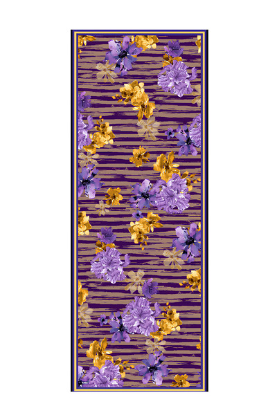 DELMARVOGUE Renkli Yapraklar Şal