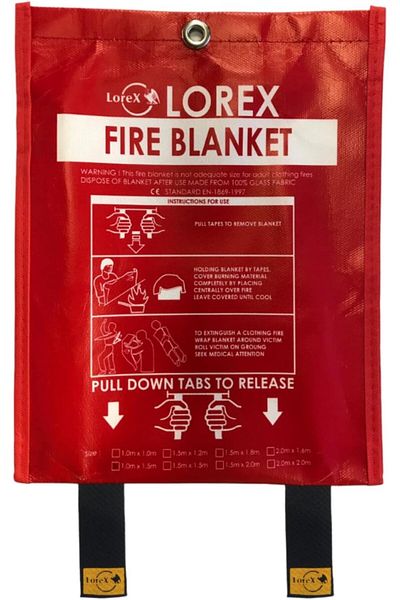 STOREMAX Svticaret Lr-Fb1518Cp Premium Series 150cm X 180cm Fire Blanket with Bag Mhm 1053513
