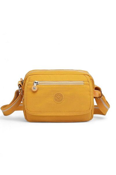 SMART BAGS Geantă pentru femei Mustard Crinkle - SMB3166
