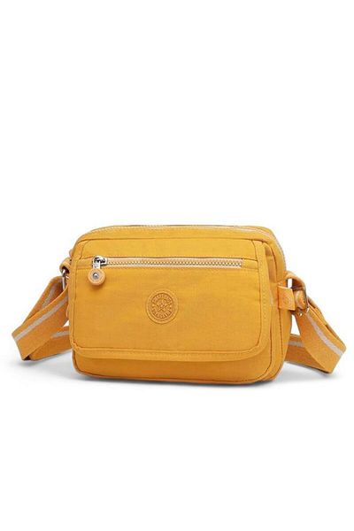SMART BAGS Geantă pentru femei Mustard Crinkle - SMB3166