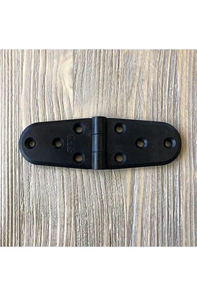 STOREMAX Lvnshop - 11cm Black Plastic Oval Hinge (2 Pieces) Hardware
