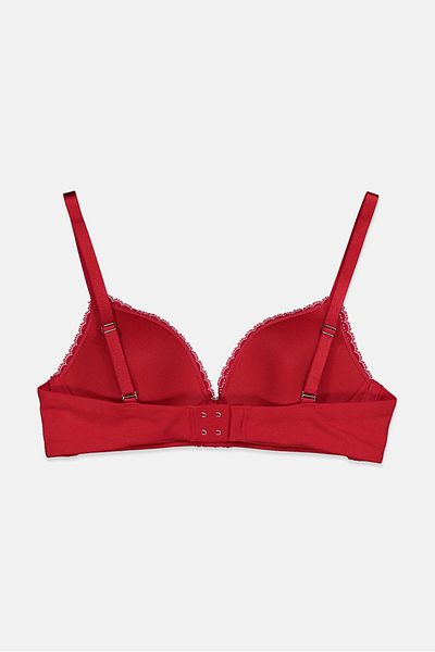 Tchibo Women Soft Cap Padded Non-Wire Bra, Red