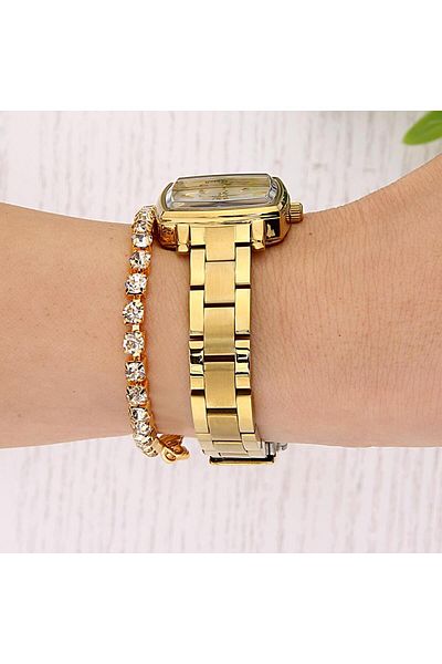Daniel Klein Dani̇el Klein Dke.1.10677-4 Women's Gold Color Wrist Watch with Bracelet Gift