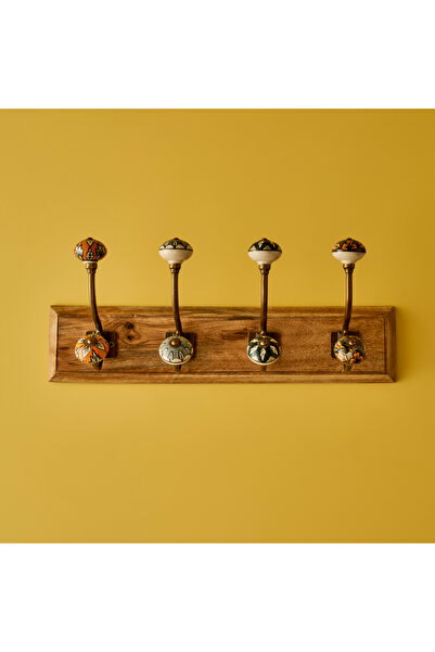 Bella Maison Burros Mango Ağacı Duvar Askılığı Naturel (44x19x11 cm)