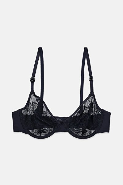 Tchibo حمالة صدر نسائية بدون بطانة، لون أزرق داكن