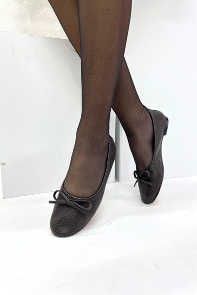 inizio Brown Bow Women's Babet P9009 Model's Sports Shoes