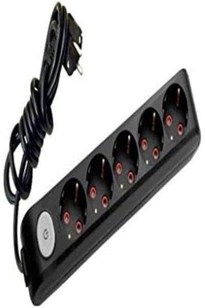 STOREMAX Svticaret Multi-Let 5 Li Black Switched Child Proof Group Socket 5 Mt Mhm 1053513