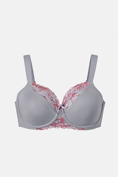 Tchibo Women Non Padded Underwired Shrinking Bra, Grey