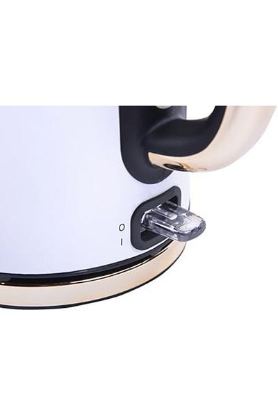 STOREMAX Ntwork Worldwide Gem Titan 1.7 Liter Bright White Gold Kettle Art 1087243