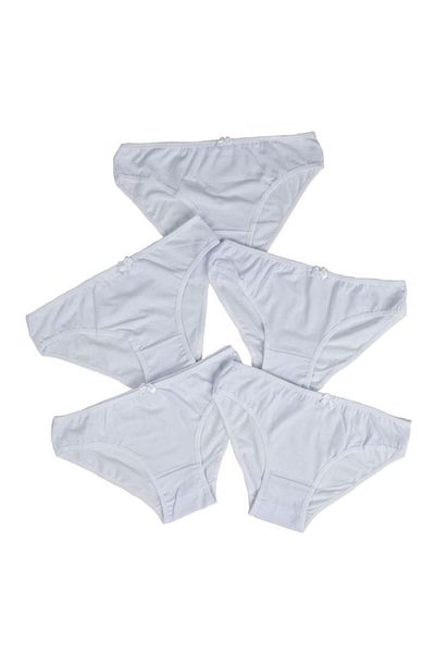 Nicoletta Γυναικεία κιλότα 5 Πακέτο Lycra Λευκό