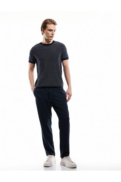 Koton Viscose Blended Pocket Detailed Lace up Waist Trousers