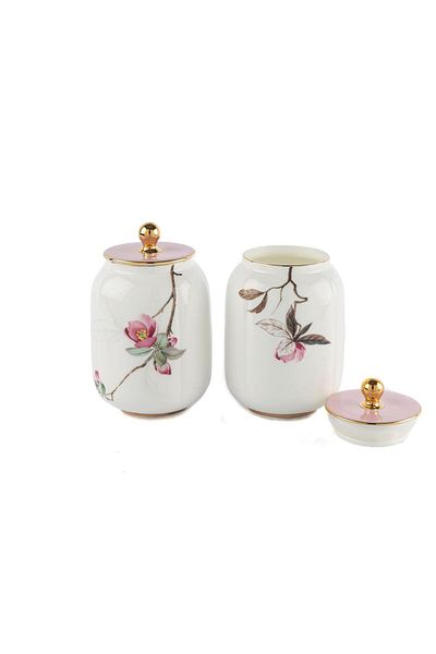 Mikasa Moor Peachy 2-Piece Jar with Lid