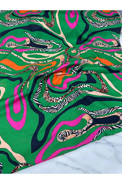 ipekkumaş قماش الكتان ذو نمط الفهد والحمار الوحشي، يُباع المنتجات كقطعة واحدة...