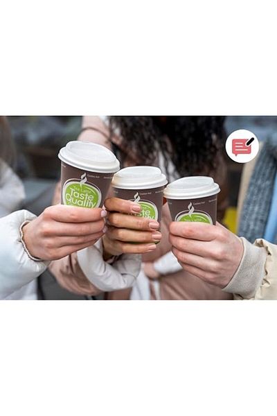 STOREMAX Jvnnastore 100 Pieces Disposable Cardboard Cup 6 Oz, Vending Cups 150 Ml, Taste Quality