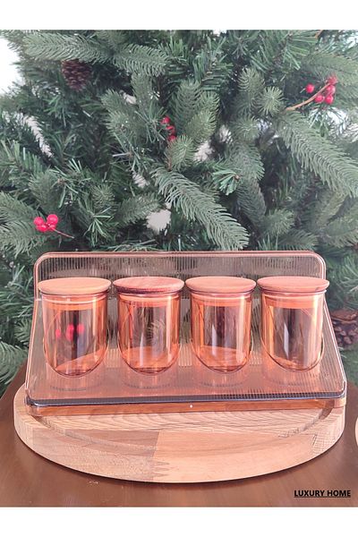 Madame Coco Sanvi Set of 4 Spice Bowls - Amber
