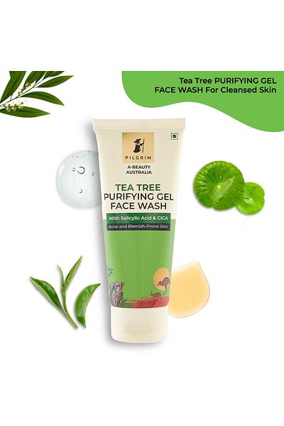 Pilgrim Australian Gel Face wash with Tea Tree, 1% Salicylic acid 100ml