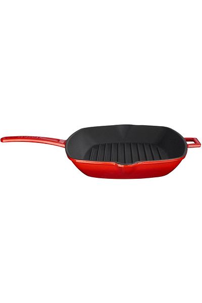 STOREMAX Mu-Artshop Metal Casting Grill Pan with Metal Handle, 26X32 Cm, Black Tnca 871301