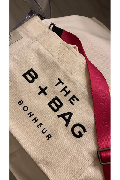 Bonheur Canvas Coconut Milk Small Tote Bag