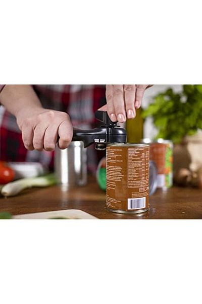 STOREMAX Ntwork Rikon Auto Safety Can Opener Red, Safety Box Opener with Sharp Edge