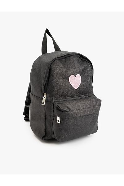 Koton Heart Detailed Bag with Zipper Closure Pocket