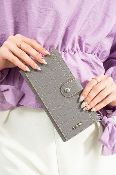 Just Polo New Season Gray Women's Wallet - 1012Mh