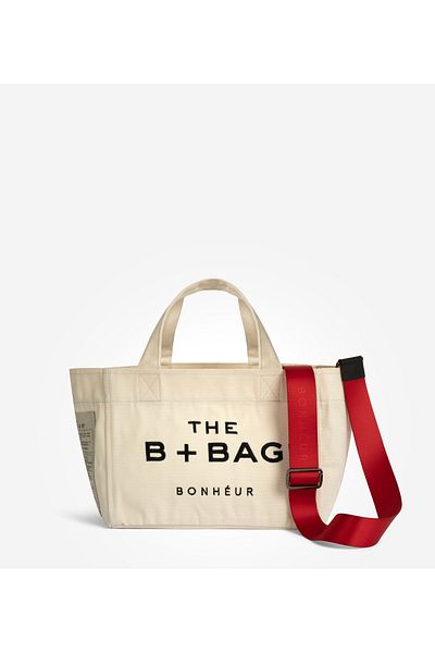 Bonheur Canvas Coconut Milk Small Tote Bag