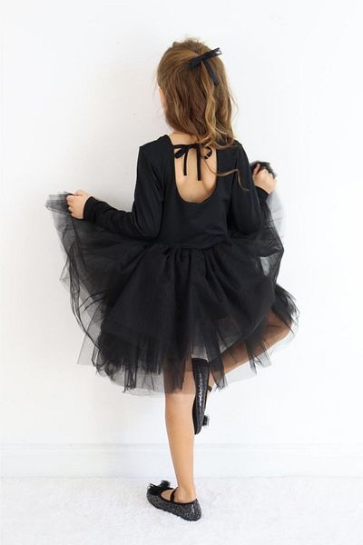 Le Mabelle Φόρεμα μπαλαρίνας για κορίτσια με μαύρη φούστα Tutu - Miranda