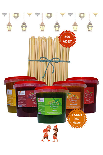 Festiva Osmalı Macunu - 1400g 5 Çeşit Macun , 500 Adet Bambu Çubuk