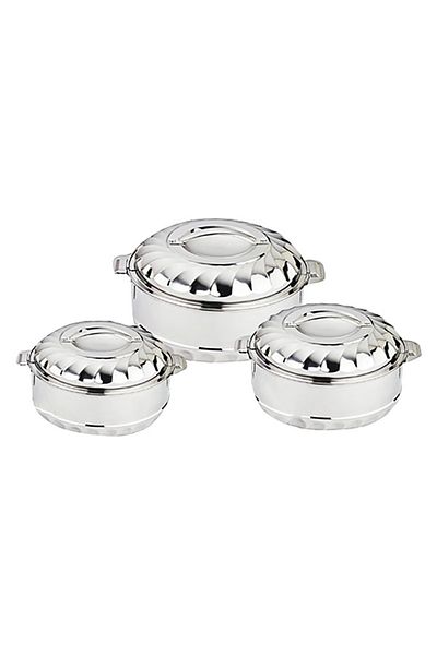 Bien Servi Stainless Steel Elegant Round Food Warmer Set with Lids