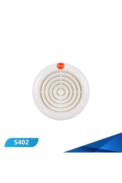 ASEEL غطاء دكت مروحة شفط دائري أبيض 4 بوصة