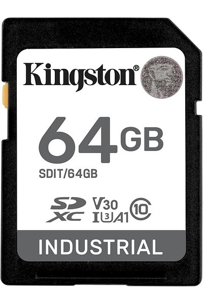 STOREMAX Mrttnca Industrial Sd Card, up to 100Mb/S, High Endurance, Uhs-I U3 V30 A1, (Sdit/64Gb