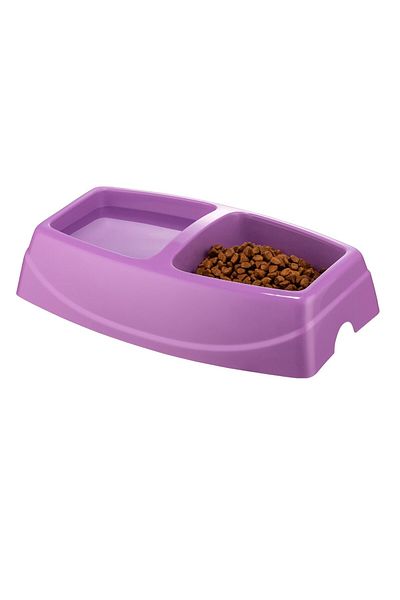 Petozi 2-Piece Large Food and Water Bowl 30.5 X 7.5 X 15.5 cm Plastic