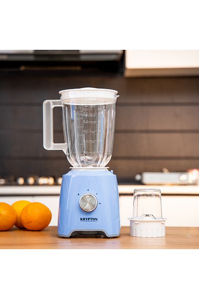 KRYPTON 2-in-1 Blender,1.5L Unbreakable Jar|500W Powerful Motor|KNB6074|Multicolour|2 Years Warranty
