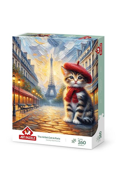 Art Puzzle Artist Cat in Paris 260 Piece Puzzle