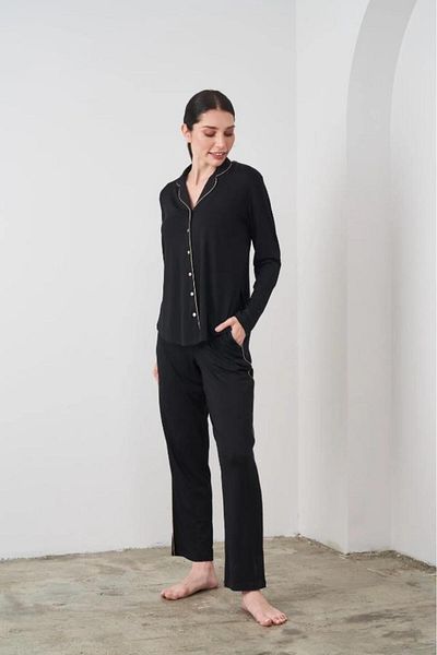 PJS 24529 Set pijama cu nasturi pentru damă