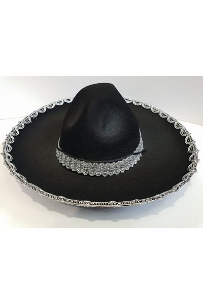 doremodam Pălărie latină mexicană Mariachi cu dungi de culoare argintie 55 cm Copil (Lisinya) - 343807-1453