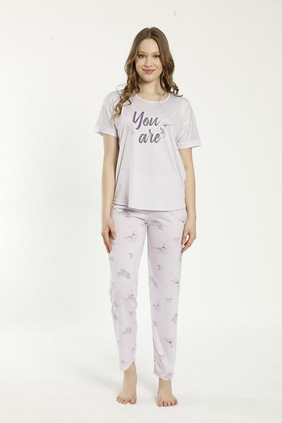 Estiva 22127 Women's Short Sleeve Viscose Pajamas Set