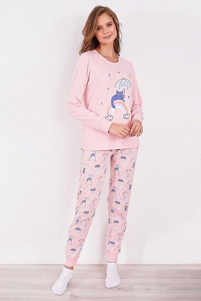 ROLY POLY 2953 Rainbow Women's Long Sleeve Pajama Set