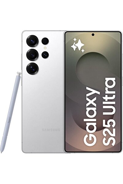 Samsung Galaxy S25 Ultra AI Phone, 512GB, 12GB RAM, Titanium Whitesilver (UAE...
